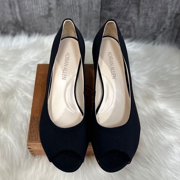 ⭐️Adrian Allen Sara Peep Toe Heels [S2121] - Picture 2 of 9